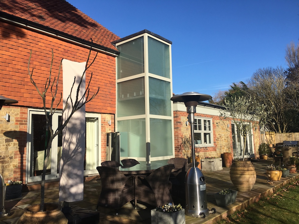 External Glass Lift in Bosham near Chichester