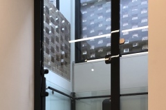 Glass Platform Lift with Full Height Glass Door
