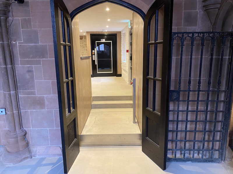 Hidden Step Lift at St Mary's Guildhall