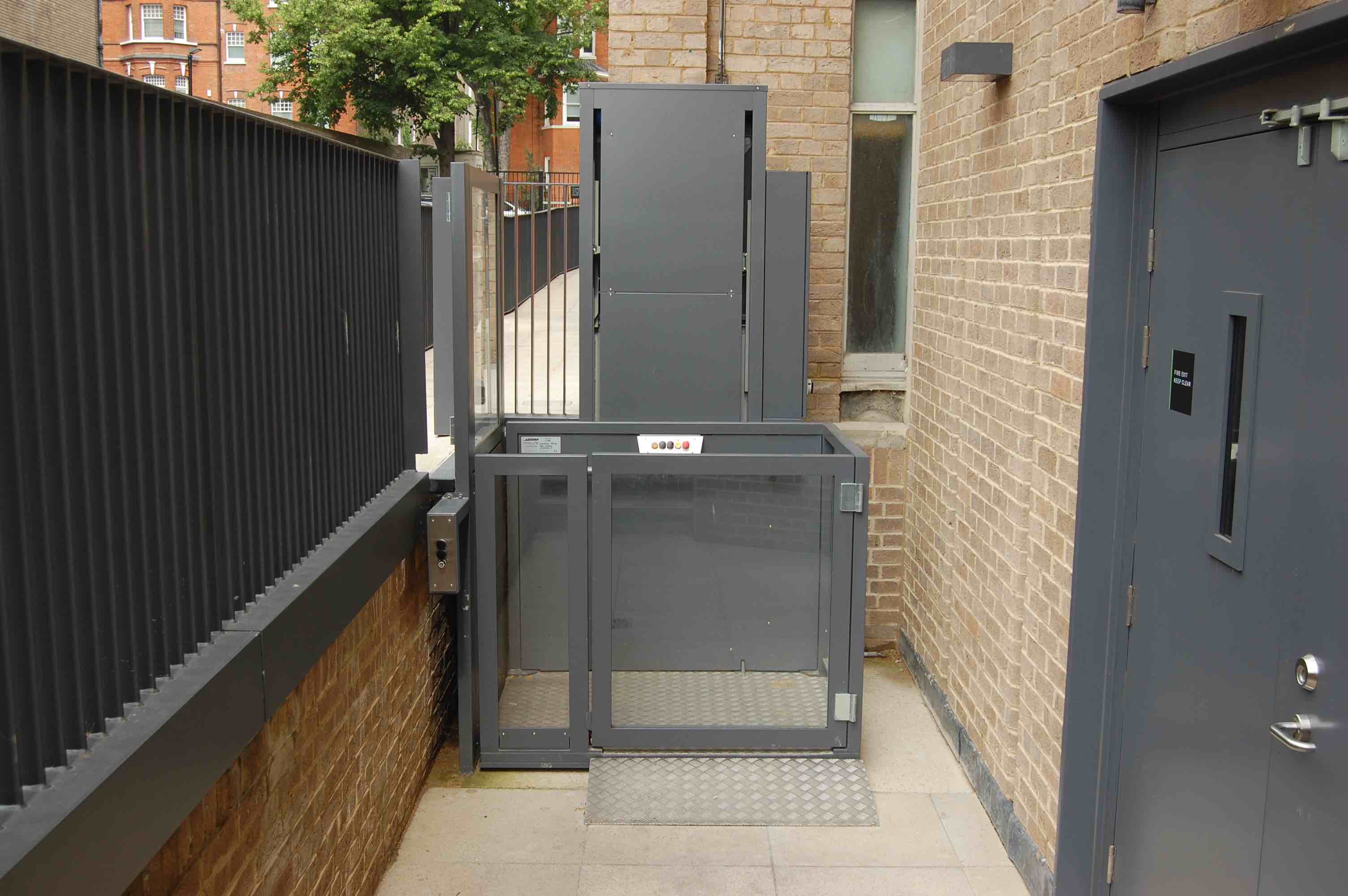 Outdoor Wheelchair Lift at the National Army Museum