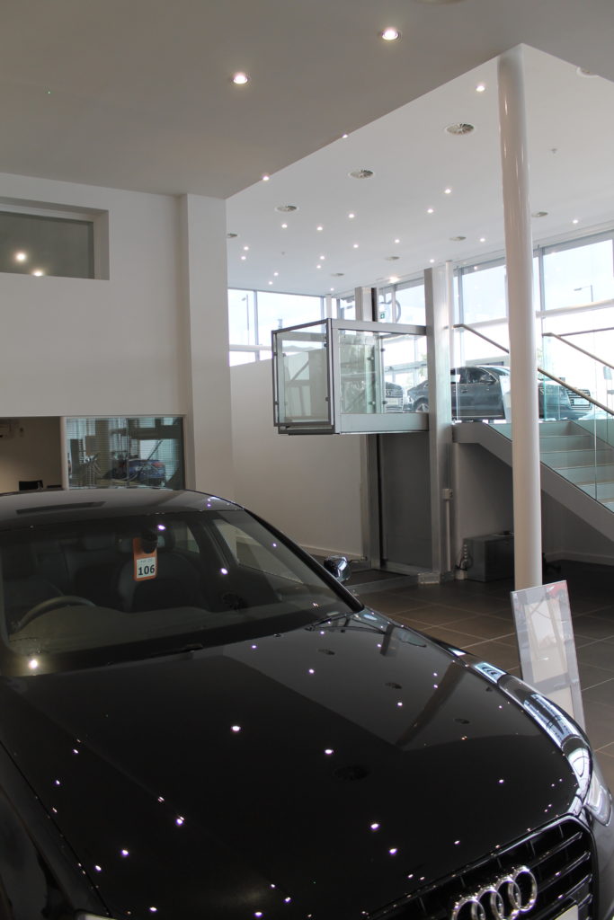Lifts in Car Showrooms