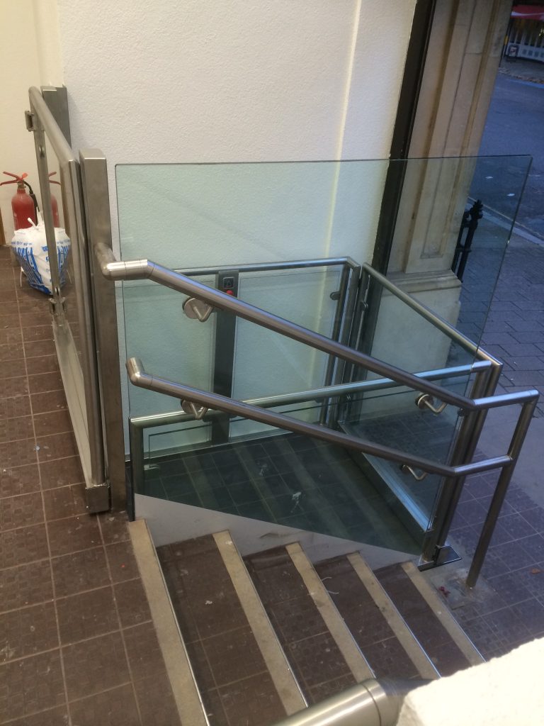 Platform Lift in the Main Entrance of Southwark Council's Lifeways Office