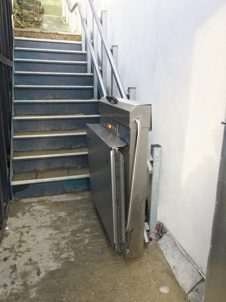 Outdoor Inclined Platform Lift in Parkstone