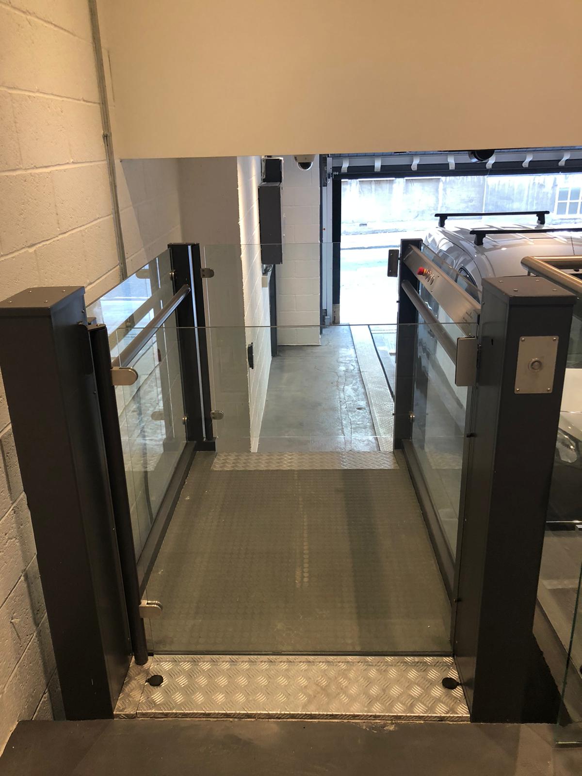 The lift offer street level access into the building
